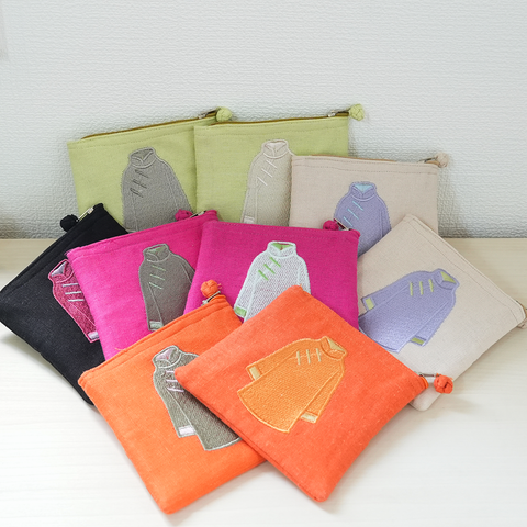 【台湾直輸入】台湾柄 刺繍ポーチ