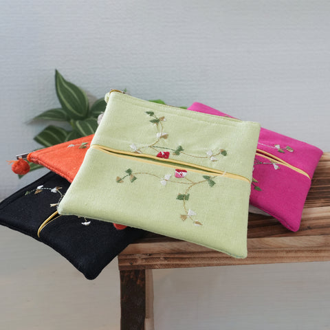 【台湾直輸入】台湾柄 刺繍ポーチ